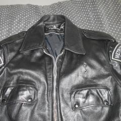 Vintage Fidelity Leather Police Jacket X-Large