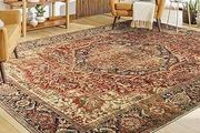 Rugs for Bedroom Living Room Large 160x230 cm  Traditional Area Rugs Majestic Cashmere Style - Soft Short Pile Vintage Rug - Carpet for Dining Room Easy To Clean