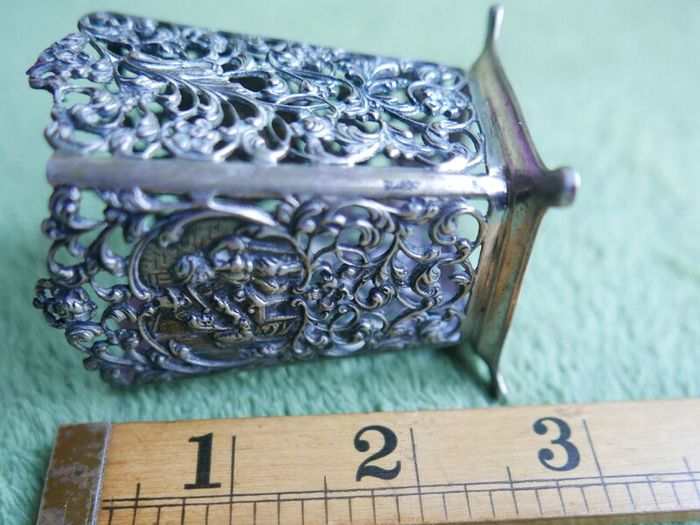 Vintage Container Holder Continental Silver 800 - 49g