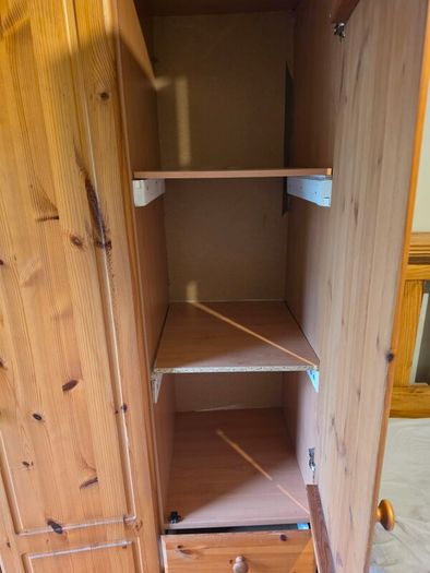 Double Wardrobe with shelving