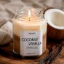 Handmade Scented Soy Wax Candle Coconut Vanilla Natural Soy Wax, Eco Image 3