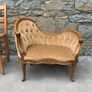 Victorian walnut Childs Conversation Sofa. Image 9
