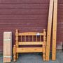 Solid pine single bed frame