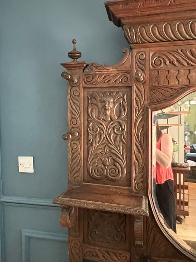 Solid Mahogany Antique Coat Stand