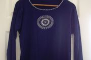 blue with decorative front