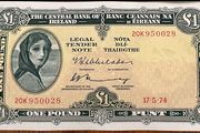 Lady Lavery 1974 One Pound Banknote