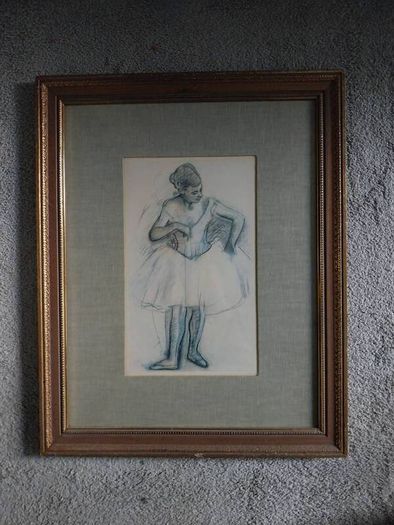Vintage artwork and frames