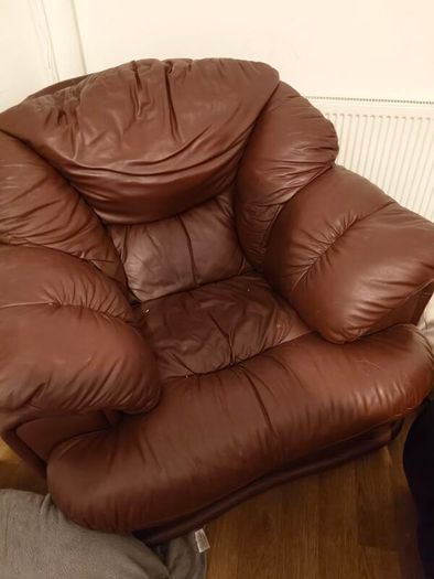 leather armchair
