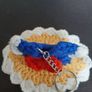 Snow white crochet dress key ring can be hung on christmas tree 7 euro each Image 2