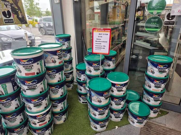 Dulux white paint weather shield