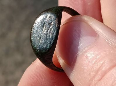 13th Century AD Medieval Bronze Ring