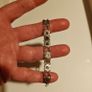 silver bracelet with mother of pearl in little flowers Image 2
