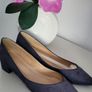 El Cortes Ingles navy suede pointed court shoes Sz 41 (Fit 7-7.5Uk) - Bnwt Rrp 59.99 Image 9