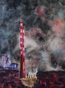 pigeon house watercolour