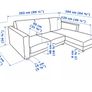 IKEA Sofa with chaise longue storage Image 5