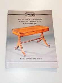 Vintage Phillips London auction sales room catalog 6th October  1992
