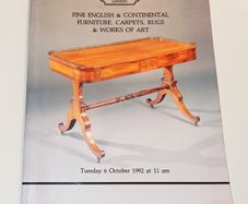 Vintage Phillips London auction sales room catalog 6th October  1992