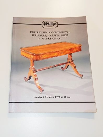 Vintage Phillips London auction sales room catalog 6th October  1992