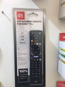 Sony TV Replacement Remote Controls