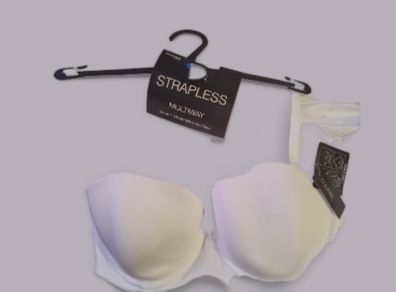 White strapless bra new