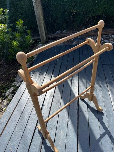 Vintage pine blanket/ towel stand