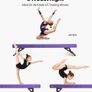 Adjustable Gymnastics Balance Beam for Kids 8ft Purple Image 3