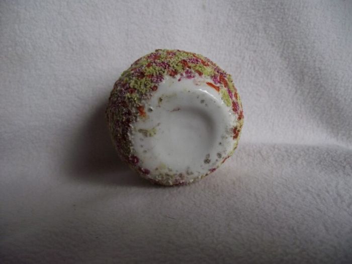 19th Century Staffordshire Pottery "Bird on Nest" Quill Holder