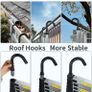 Telescopic Ladder 4.1M 13.5FT Aluminium Extension Loft Ladder with Stabilizer Bar and Detachable Hooks, Multi Purpose Extendable Portable Folding Ladders, EN131 (4.1M/13.5FT) Image 3