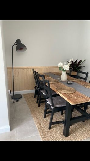 IKEA Skogsta Table and 6 chairs