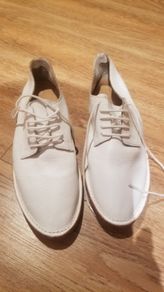 Ladies white lace up shoe
