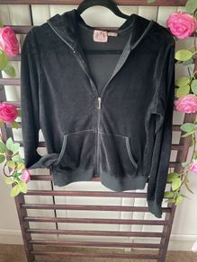 hoodie juicy couture X-Large black velour