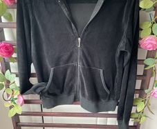 hoodie juicy couture X-Large black velour