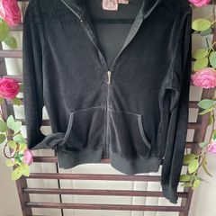 hoodie juicy couture X-Large black velour