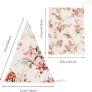 FREE P&P Floral Bunting banner, 10.8 Feet Vintage Cloth Shabby Chic Flag Garlands, 12PCS Double Sided Fabric Triangle Pennants for Vintage Themed Wedding Afternoon Tea Garden Party Image 7