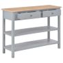 Sideboard Grey 110x35x80 cm MDF Image 2