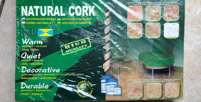 44 psc.(4 Pack).Natural Cork Tiles for Wall or Floor Decoration.(Miami Red) New