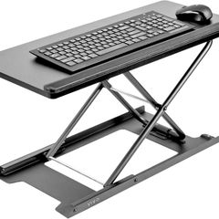 VIVO Black Single Top 27 inch Heavy-Duty Scissors Lift Keyboard and Mouse Riser