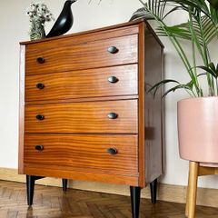 Mid century teak drawers vintage retro Danish