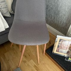 FREE- Grey Fabric Chairs x 2