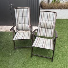 Adjustable reclining deck chairs
