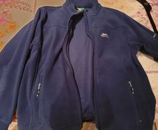 small blue trespass fleece mens sweater shirt