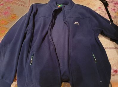 small blue trespass fleece mens sweater shirt