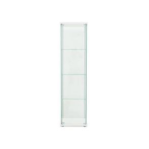 White IKEA Detolf glass display cabinet