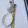 Vintage 80s Ceramic 3pce Scalloped edge Bathroom Set Image 7