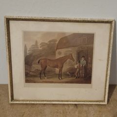 Antique "Eleanor" equine print