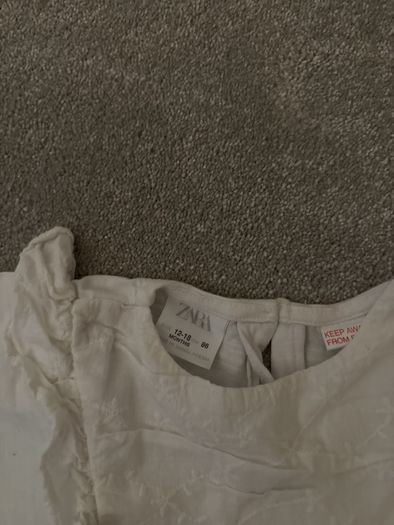 Zara white top size 12-18