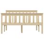 Bed Frame Light Wood Solid Pinewood 120x200 cm Image 5