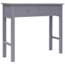 Console Table Grey 90x30x77 cm Wood Image 2