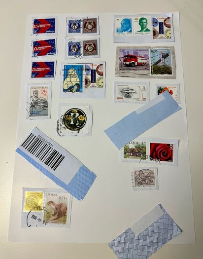 Used European stamps