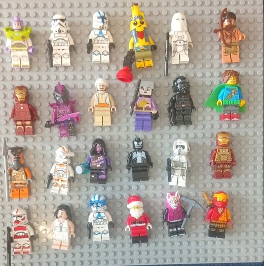 120 lego mini figures and spares